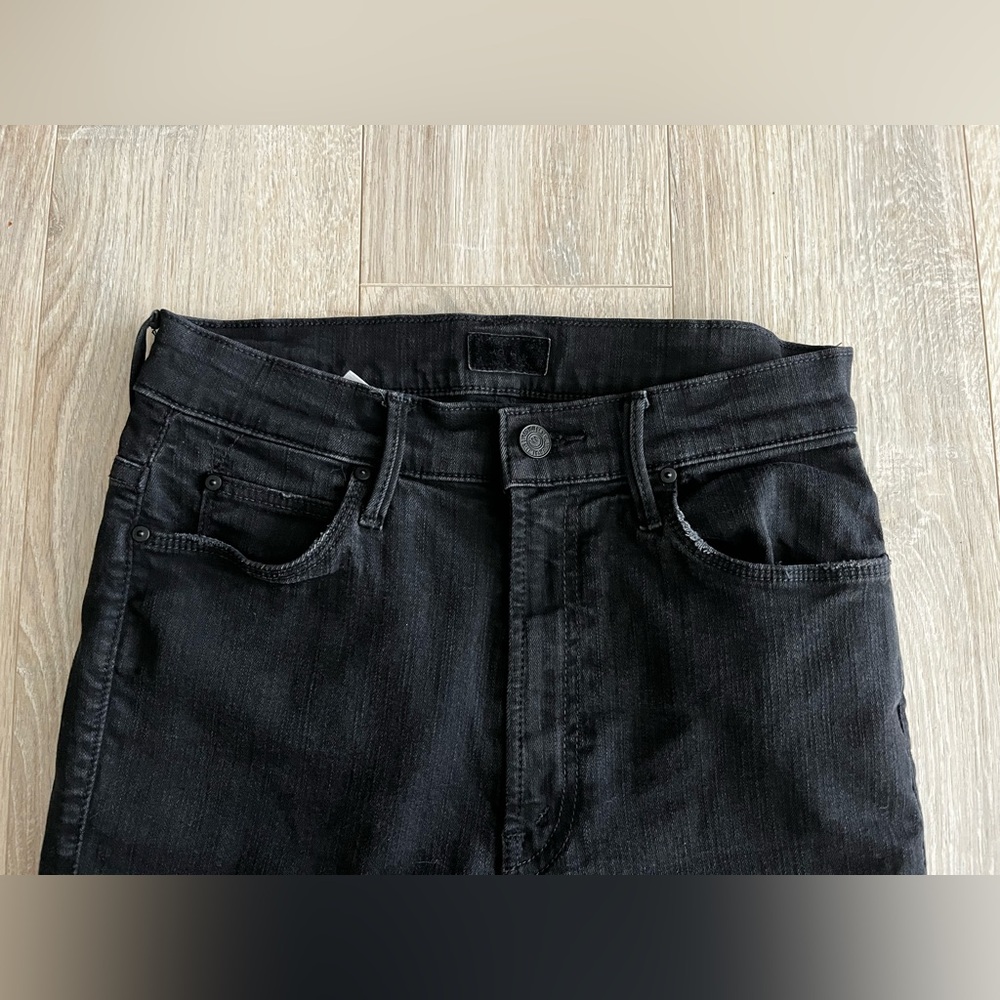MOTHER Women’s The Stunner Zip Ankle Step Fray in Not Guilty - Size 27 - Picture 4 of 13